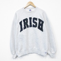ラッセル 90s 長袖スウェット IRISH グレー XL | 古着