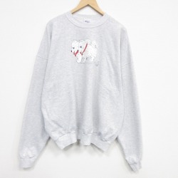 ヘインズ 00s 長袖スウェット 犬 グレー XL | 古着