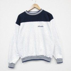 90s 長袖スウェット アラスカ ホワイト L | 古着