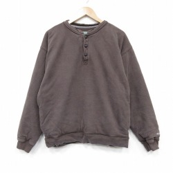 Arborwear 長袖スウェット ワンポイントロゴ ブラウン XL | 古着