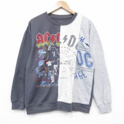 AC/DC 長袖スウェット グレー メンズL相当 | 古着