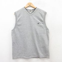 ユニオンベイ 00s ノースリーブスウェット ワンポイントロゴ グレー M | 古着