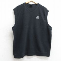XL★古着 ナイキ NIKE ノースリーブ トップス メンズ 00年代 00s SFW クルーネック Vネック 黒 ブラック 25jul03 中古 スエット トレーナー