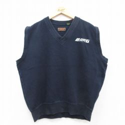 BANG 00s ノースリーブスウェット ゴルフ ネイビー XL | 古着