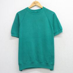 80s 半袖スウェット ラグラン ライトブルー XL | 古着