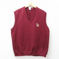ラッセル 90s ノースリーブスウェット クマ バーガンディ XL | 古着