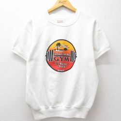 80s 半袖スウェット Palm Beach ホワイト M | 古着