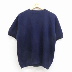 80s 半袖スウェット ネイビー メンズL相当 | 古着