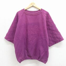 IOU 90s 半袖スウェット ラグラン パープル メンズXL相当 | 古着