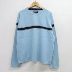 【50%OFF】エアロポステール 00s ラグランセーター ライトブルー XL | 古着