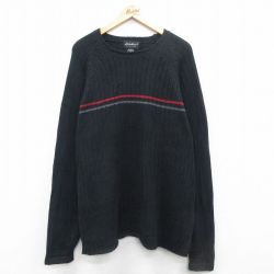 【50%OFF】エディーバウアー 長袖セーター ラグラン ブラック XL | 古着