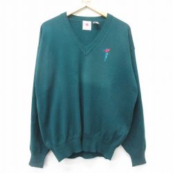 00s 長袖セーター ゴルフ グリーン L | 古着