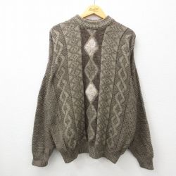 【50%OFF】90s 長袖セーター モックネック ブラウン XL | 古着