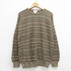 90s 長袖セーター カーキ XL | 古着