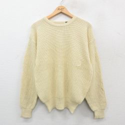 マンハッタン 90s 長袖セーター イエロー M | 古着