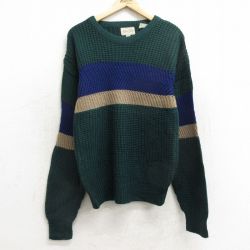 90s 長袖セーター グリーン S | 古着