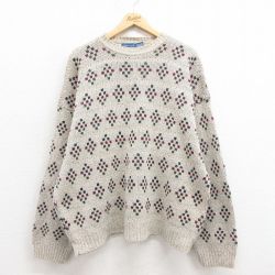 【50%OFF】タウンクラフト 90s 長袖セーター カーキ XL | 古着