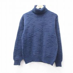 【50%OFF】ウールリッチ 90s セーター ネイティブ柄 ネイビー M | 古着