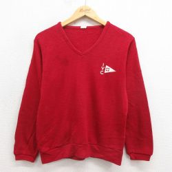 【50%OFF】チャンピオン 70s 長袖セーター IYC バーガンディ S | 古着