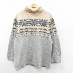 ギャップ 00s 長袖セーター 雪柄 グレー L | 古着