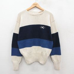 ラルフローレン 90s セーター ワンポイント ネイビー L | 古着