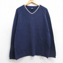 【50%OFF】ドッカーズ 00s ラグランセーター ネイビー M | 古着