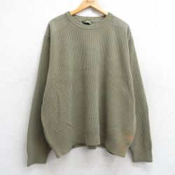 コマンド 長袖セーター ヒジ・肩当て カーキ XL | 古着
