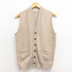 S★古着 キャンパス ビンテージ ニット ベスト メンズ 60年代 60s ベージュ【spe】 25dec02
