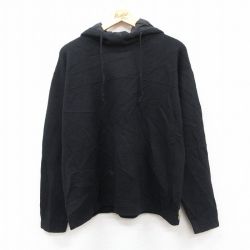 L★古着 ラルフローレン チャップス 長袖 ブランド セーター パーカー メンズ 90年代 90s ウール 黒【spe】 25dec16