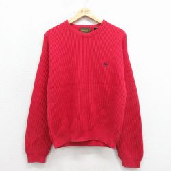 【20%OFF】ティンバーランド 00s 長袖セーター ワンポイントロゴ レッド M | 古着