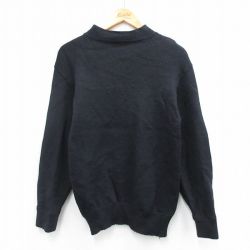【20%OFF】70s 長袖セーター ミリタリー ブラック XS | 古着