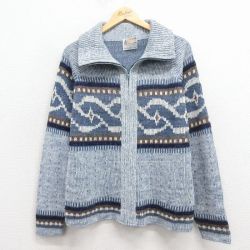 【20%OFF】ロンドンフォグ 90s ラグランカーディガン 霜降り ネイビー M | 古着