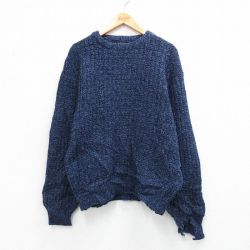 【20%OFF】エディーバウアー 90s 長袖セーター ネイビー XL | 古着