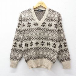 【20%OFF】80s 長袖セーター ベージュ XS | 古着