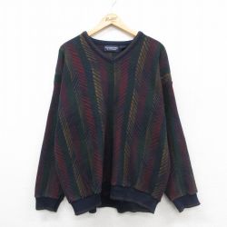 ラルフローレン 90s 長袖セーター ネイビー XL | 古着