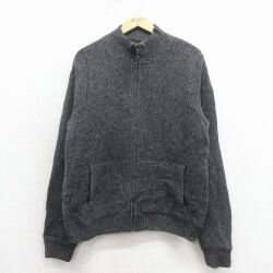 エルエルビーン 00s フルジップニットカーディガン グレー L | 古着