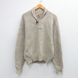 【20%OFF】EMS 80s 長袖セーター ショールカラー ベージュ M | 古着
