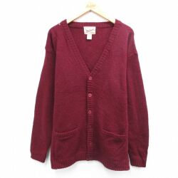【20%OFF】ウールリッチ 00s 長袖ニットカーディガン バーガンディ M | 古着