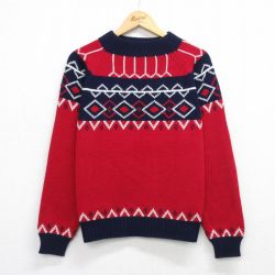 JCペニー 70s 長袖セーター レッド L | 古着