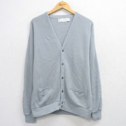 【20%OFF】アーノルドパーマー 90s 長袖ニットカーディガン グレー L | 古着