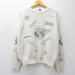 【20%OFF】ロンドンフォグ 90s 長袖セーター ホワイト XL | 古着