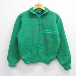 パタゴニア 90s ハーフジップセーター アルピニスト グリーン S | 古着