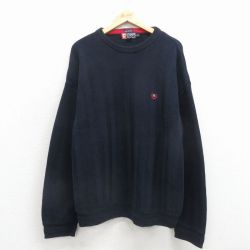 ラルフローレン チャップス 90s セーター ワンポイント ネイビー XL | 古着