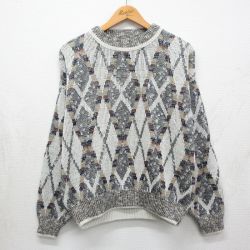90s 長袖セーター ホワイト L | 古着