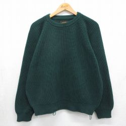 エディーバウアー 90s ラグランセーター グリーン XL | 古着