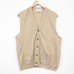 【20%OFF】LORD JEFF 80s ニットベスト ベージュ M | 古着