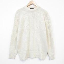 【20%OFF】90s 長袖セーター ベージュ M | 古着