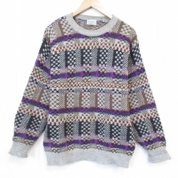【20%OFF】ベネトン 90s 長袖セーター グレー M | 古着