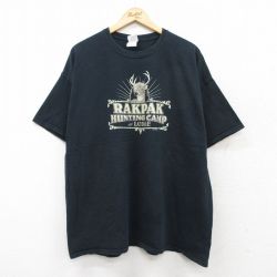 半袖Tシャツ シカ ブラック XL | 古着