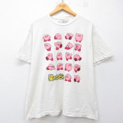 半袖Tシャツ 星のカービィ ベージュ XL | 古着